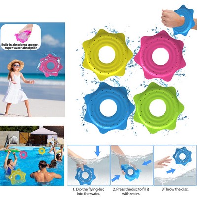 Beach Silicone Water-spraying Flying Discs Toy