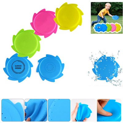 Outdoor Beach Silicone Water-spraying Flying Discs
