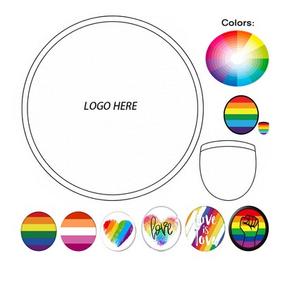 Rainbow Fold Up Flying Disc w/ Pouch